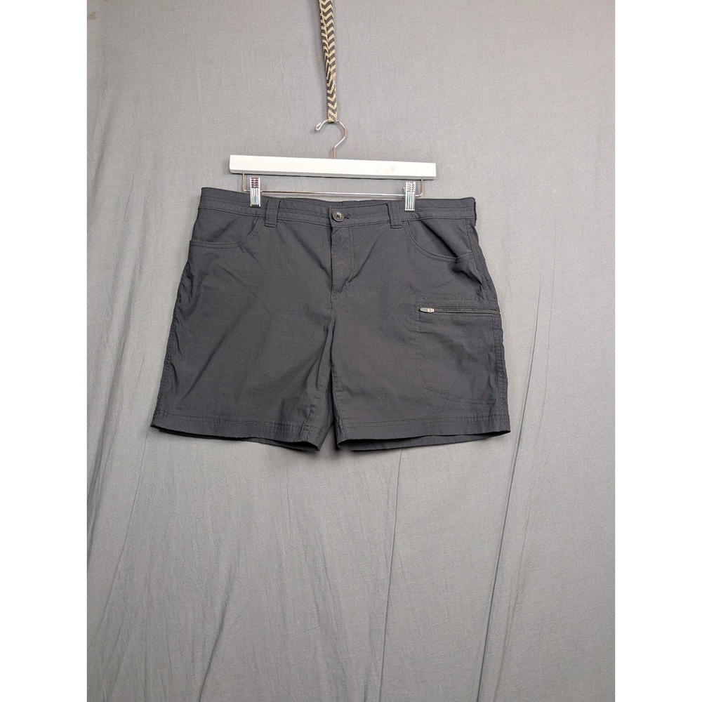 Eddie Bauer Women Size 16โ Charcoal Gray Midi Shorts Basic Simple Hiking